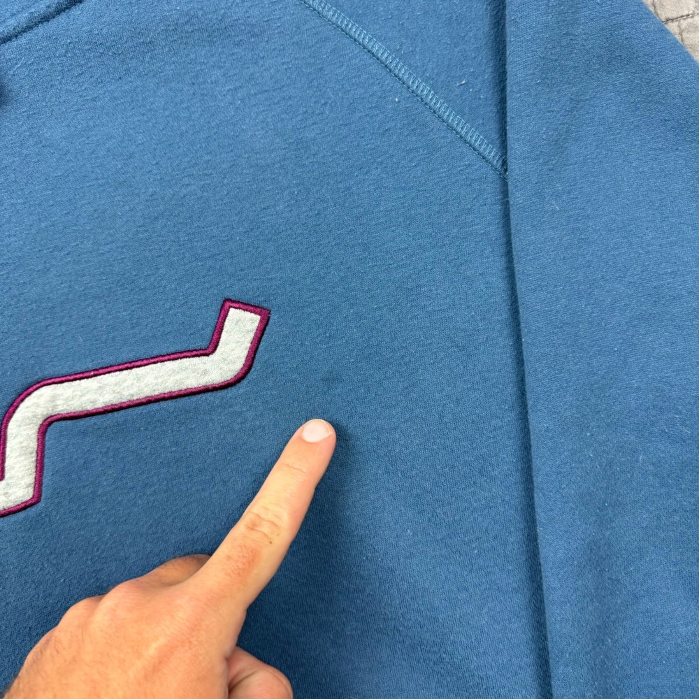 Kimes Ranch Hoodie Women XL Blue Two Scoop Fleece Pullover Sweatshirt Western - Picture 3 of 14